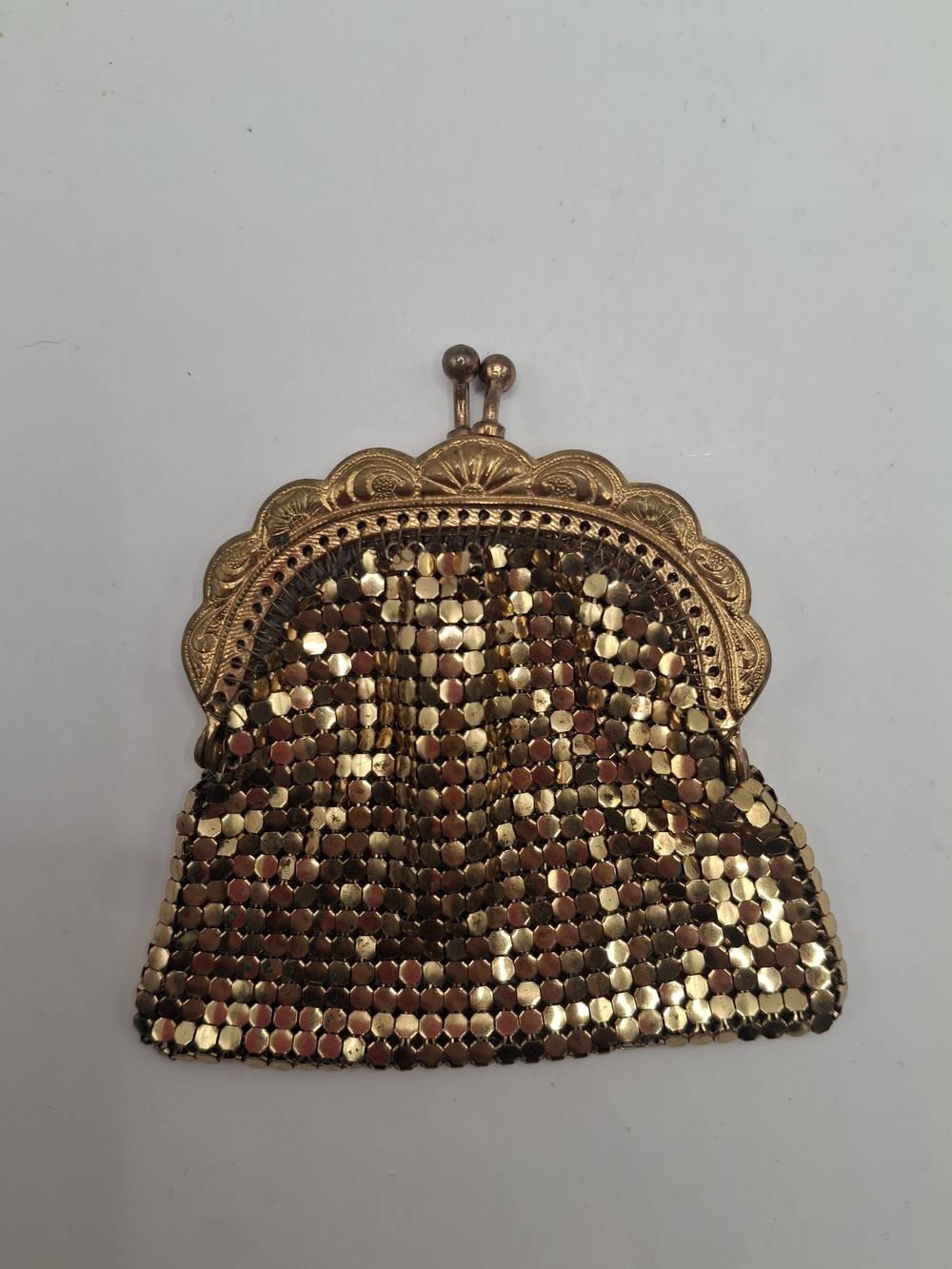 Vintage Gold Sequin Frame Coin Purse
